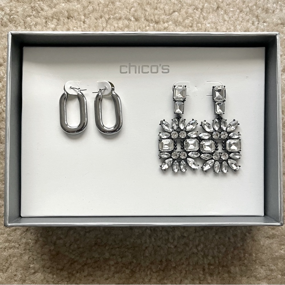 Chico’s Silver Earrings